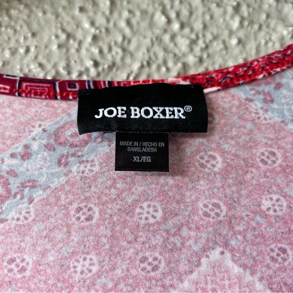 Joe Boxer open shoulder dress open shoulder red white and blue XL NWT - Picture 6 of 8